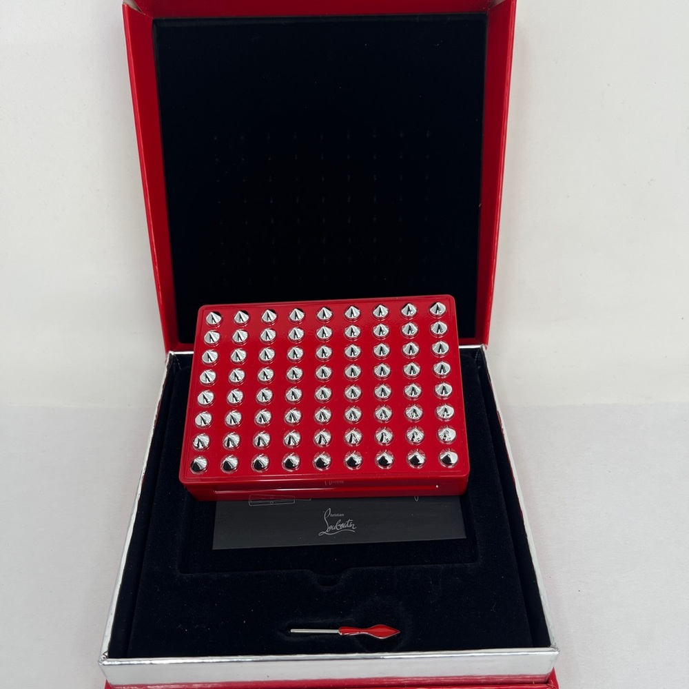 CHRISTIAN LOUBOUTIN La Palette Eye Shadow W/SPIKE Red Case Authentic